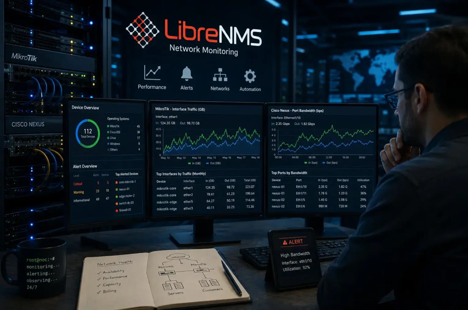 LibreNMS: دیدبانی حیاتی برای متخصصان شبکه در عصر IaaS